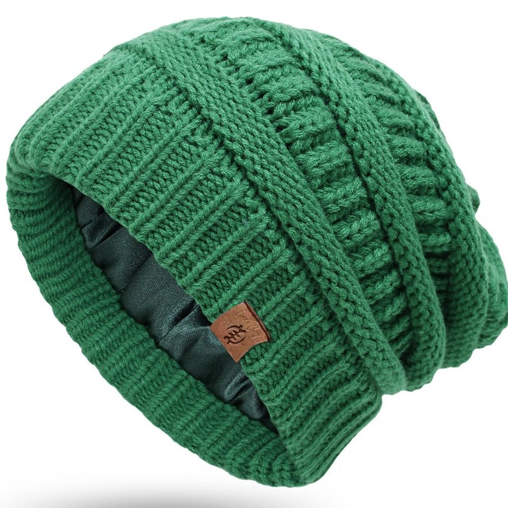 Just In! Linda Clay GIK Beanie New Women's Slouchy Thick Satin Lined Cap…